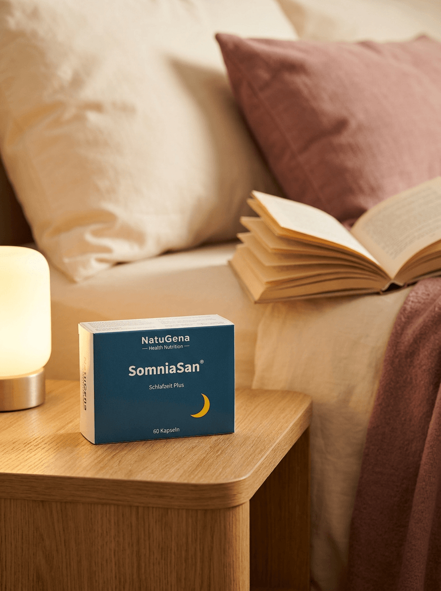 Weiße Produktdose SomniaSan von NatuGena