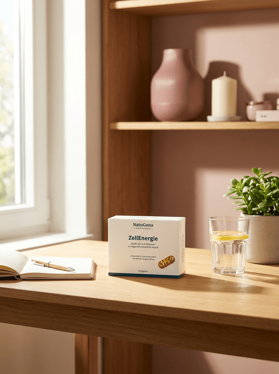 Weiße Produktdose ZellEnergie von NatuGena